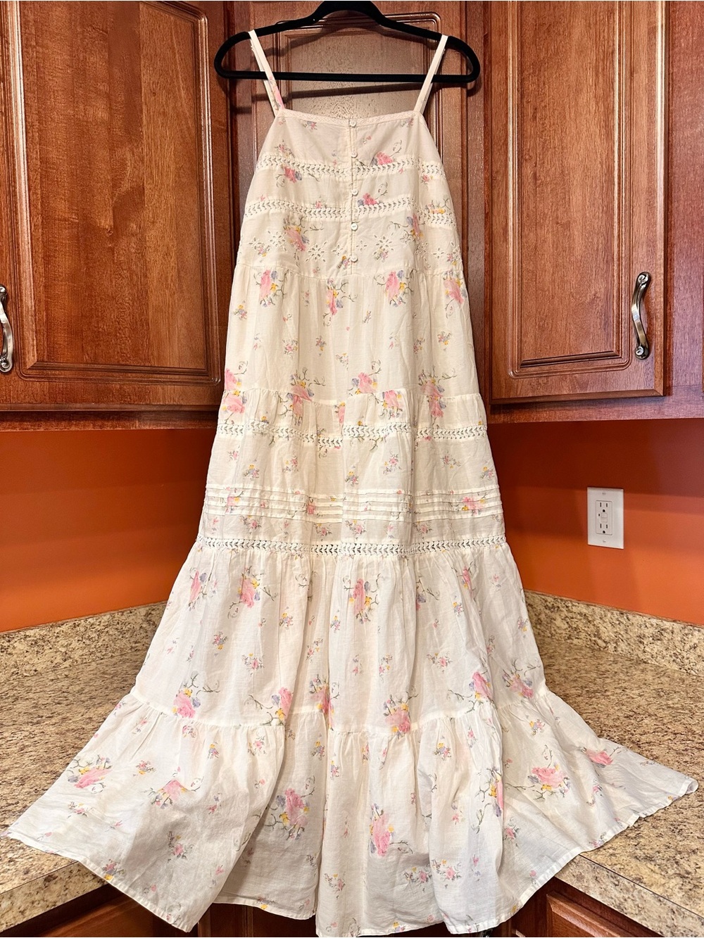 NWT UNIVERSAL THREAD Floral Tiered Cotton Maxi Dress